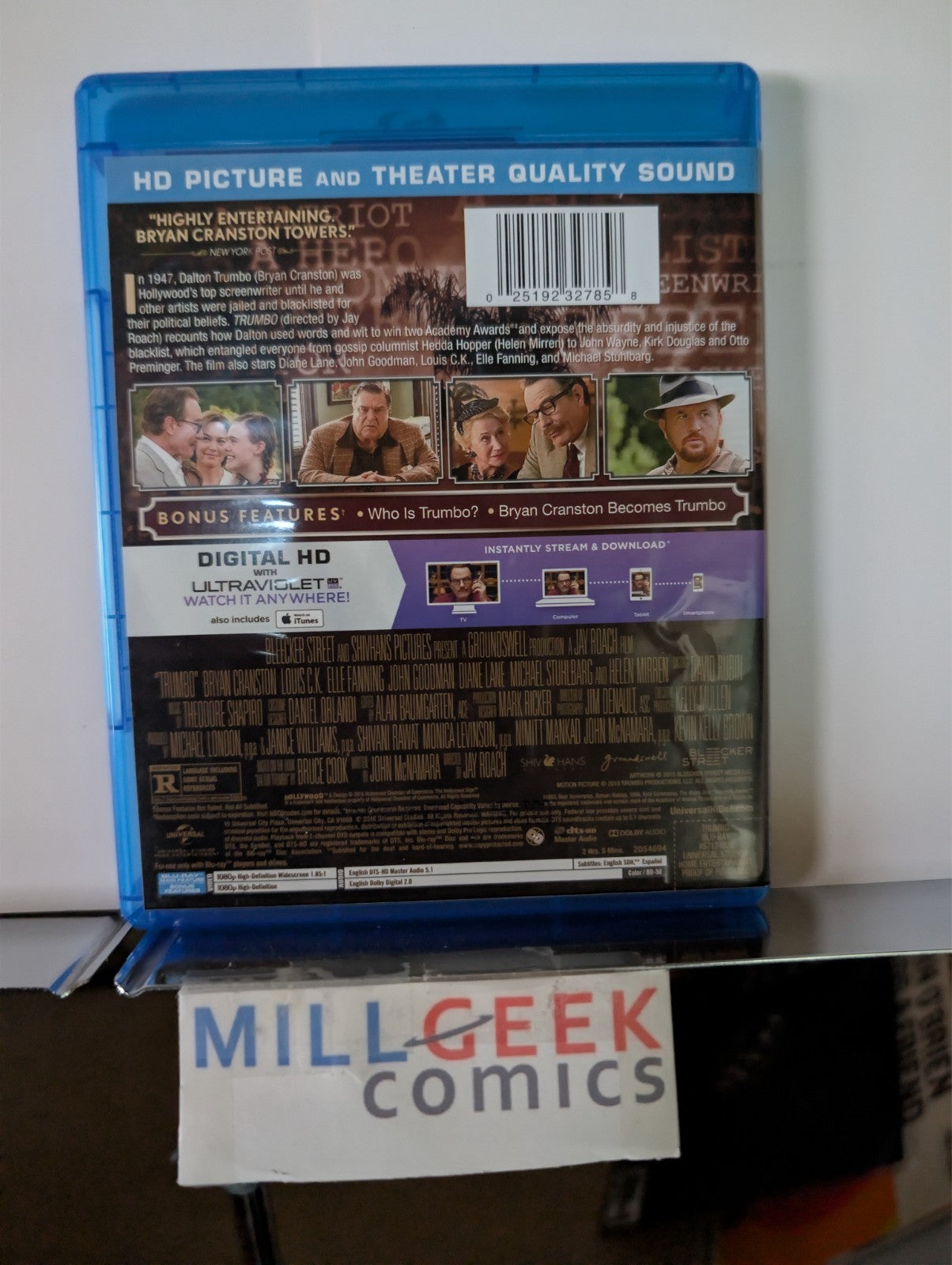 Trumbo / The Iron Lady, 2 Movie Set (Blu-Ray) Like New -JD