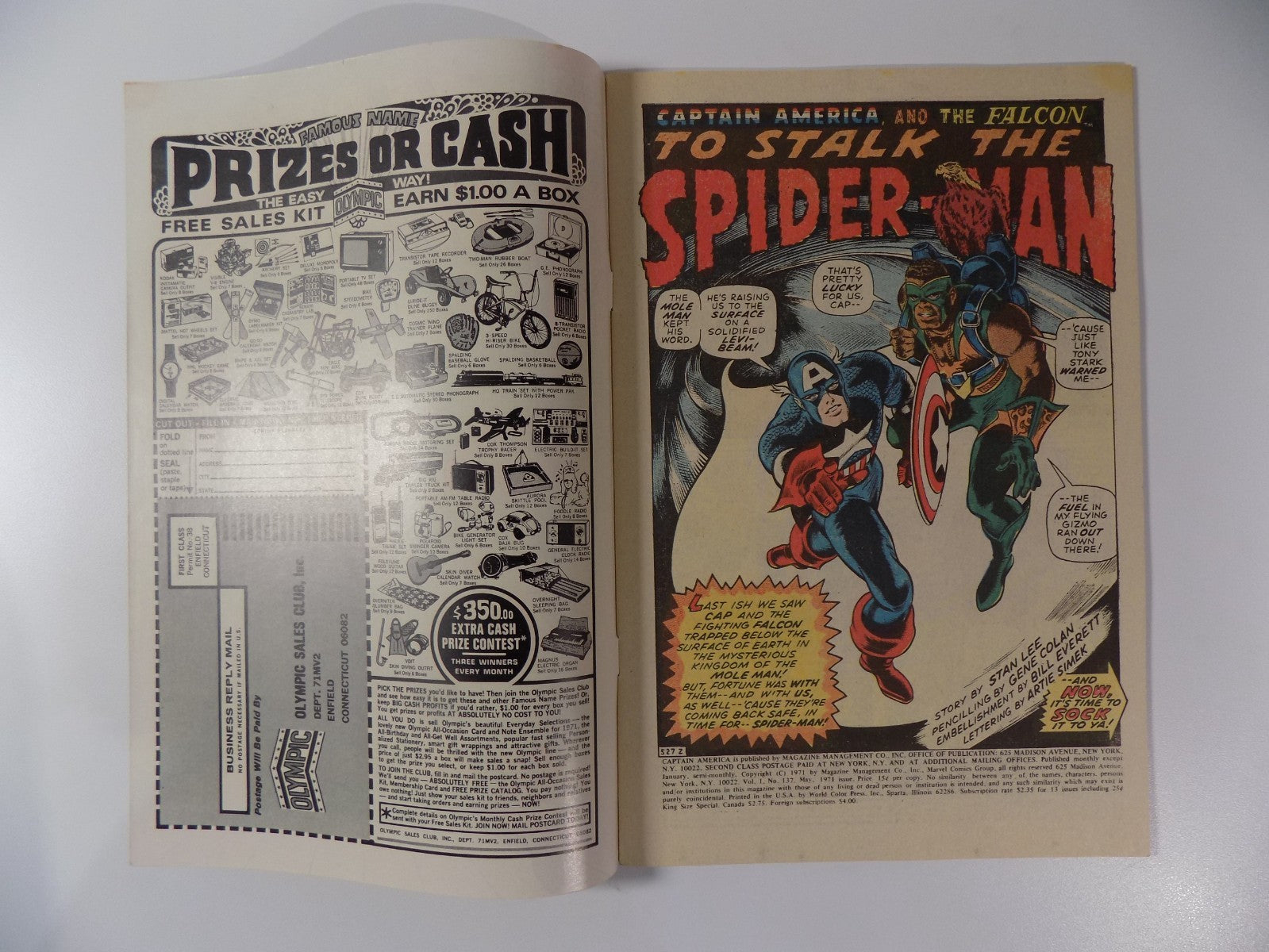 Captain America #137 Marvel Comic May 1971 Very Fine