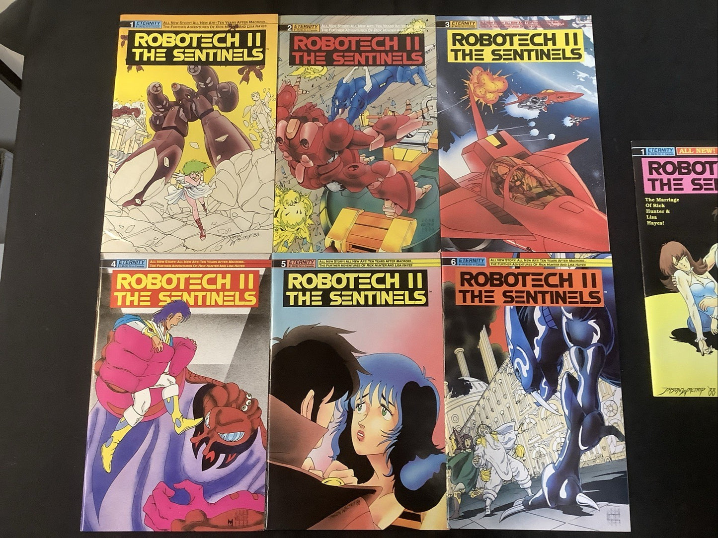 Robotech II: the Sentinels Comic Bundle: Vol.1 #1-6, Wedding Special #1-2