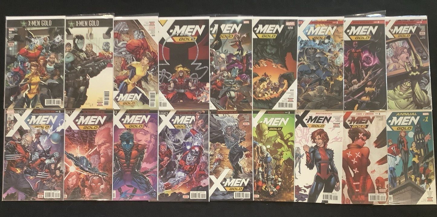 X-Men Gold #7-23 + Annual #1 Comic Lot, Marvel, Marc Guggenheim, 2017
