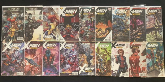 X-Men Gold #7-23 + Annual #1 Comic Lot, Marvel, Marc Guggenheim, 2017
