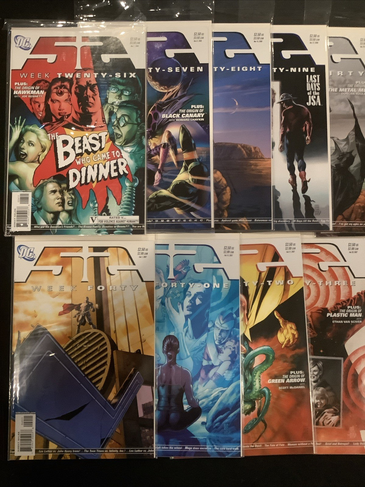 52 #1-52 + World War 3 #1-4 Complete Comic Set, DC Comics, 1st App Batwoman