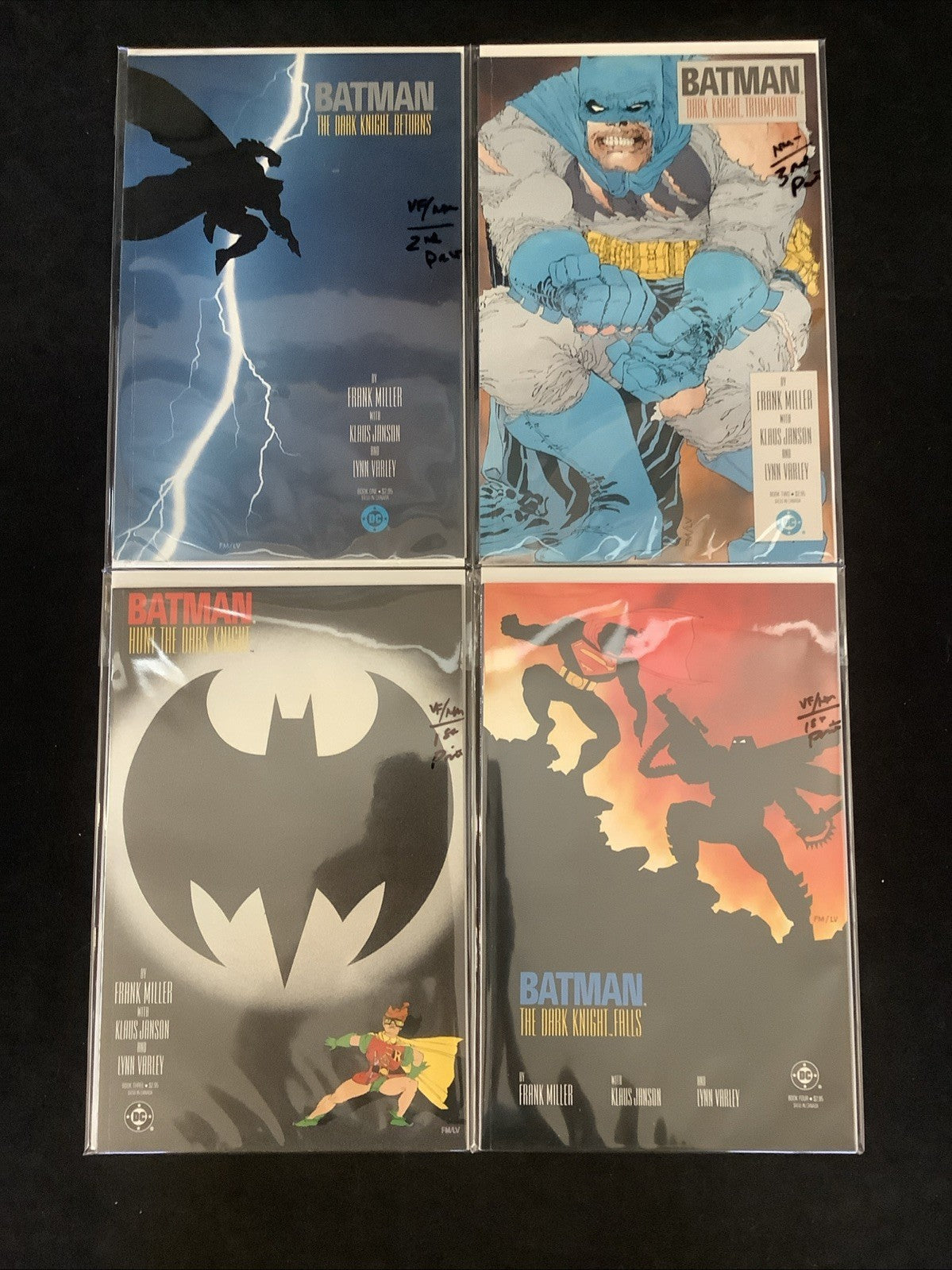 Batman The Dark Knight #1-4 Complete DC Comics, See Pics For Grades And Prints