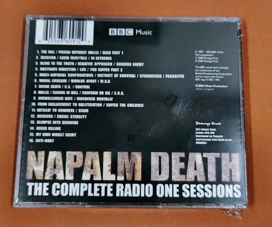 NAPALM DEATH -Complete Radio One Sessions  - BBC Live Recording  (CD, Sealed) JD