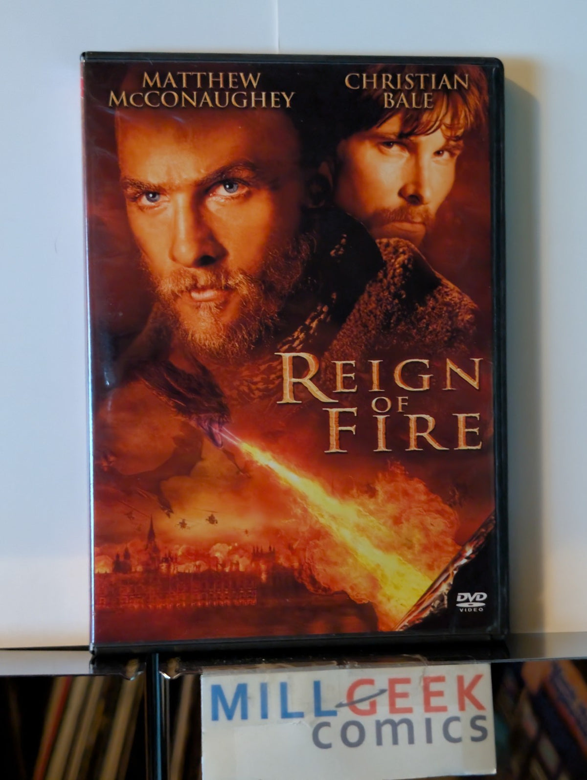 Reign of Fire - Matthew McConaughey & Christian Bale, Widescreen (DVD 2002) -JD