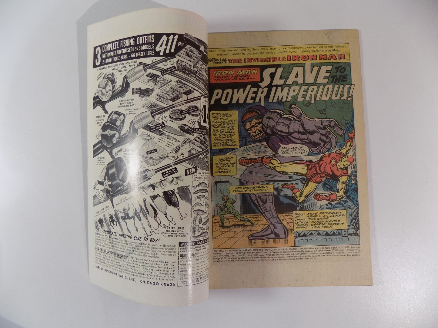 Iron Man #75 Marvel Comic June 1975 Very Fine/Near Mint