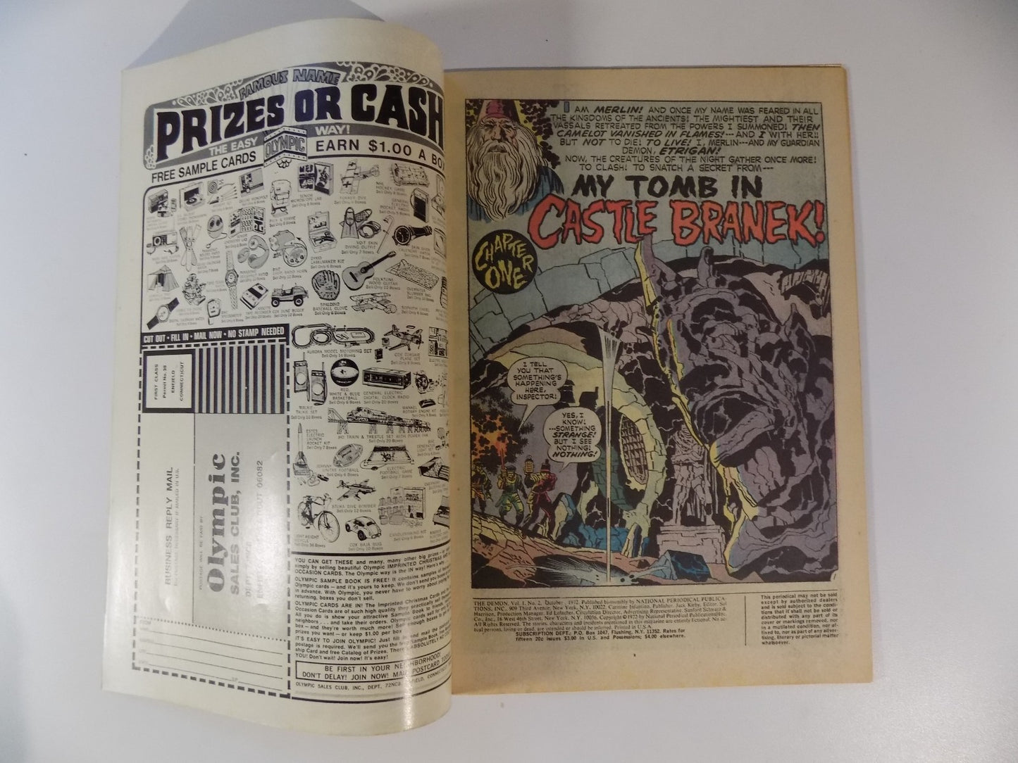 Demon #2 DC Comic October 1972 Very Fine+