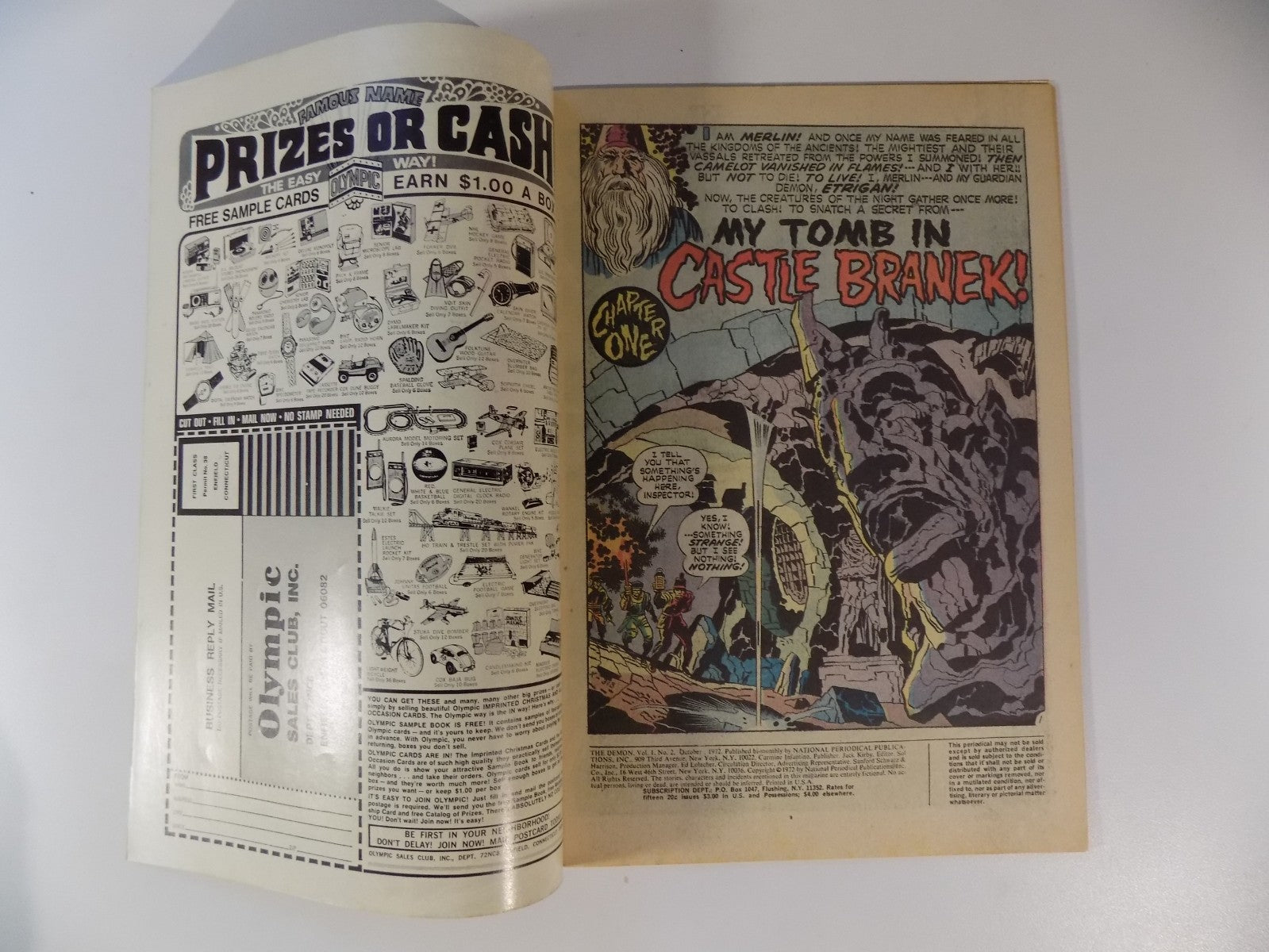 Demon #2 DC Comic October 1972 Very Fine+