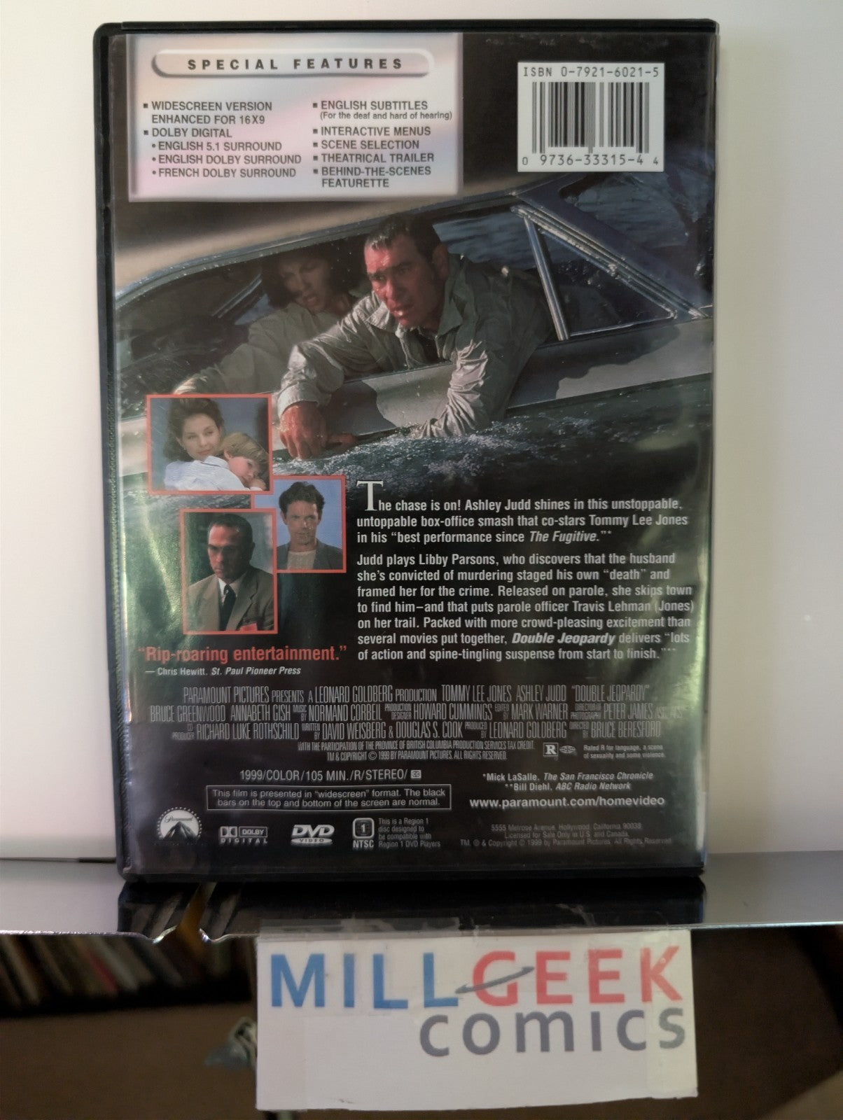 The Trial / Double Jeopardy, Orson Wells & Tommy Lee Jones, 2 Movie Lot (DVD)-JD