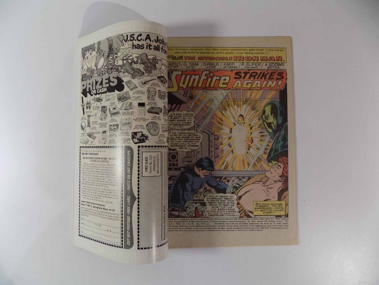 Iron Man #98 Marvel Comic May 1977 Very Fine