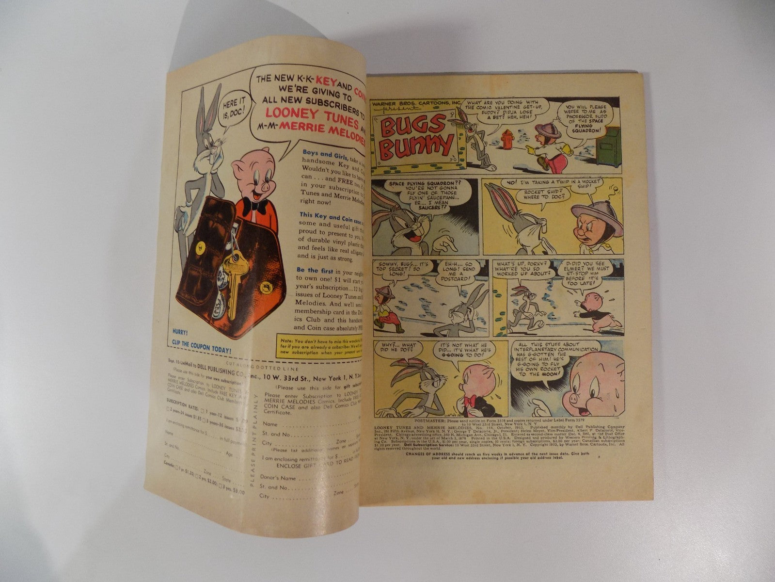 Looney Tunes #144 Dell Comic October 1953 Fine-