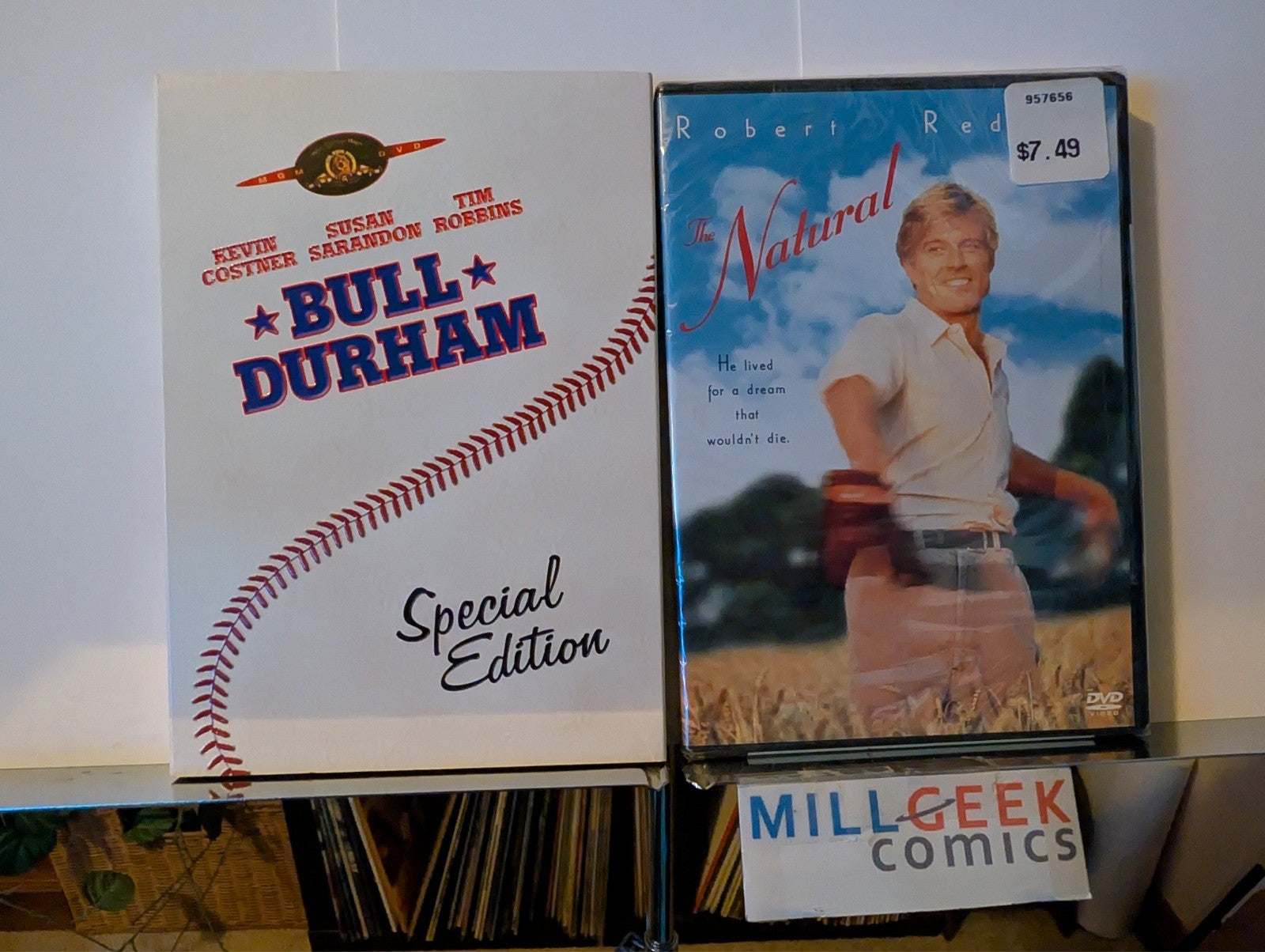 Bull Durham / The Natural, 2 Movie Set (DVD) Like New -JD