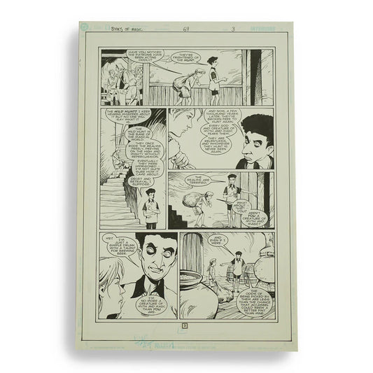 Books of Magic #69 (page 3, complete, no colors)- Peter Gross Original Art