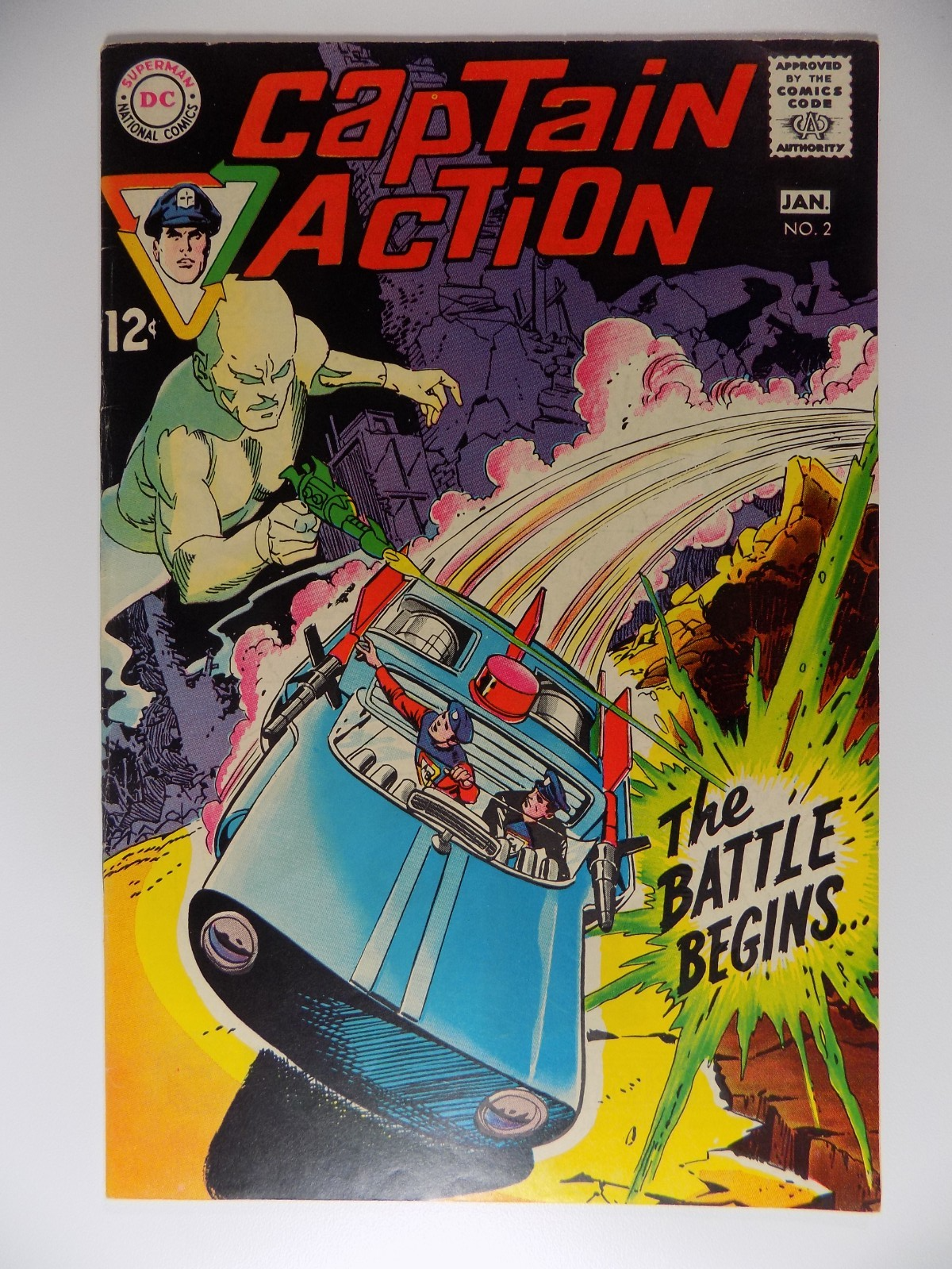 Captain Action #2 DC Comic January 1969 Fine/Very Fine