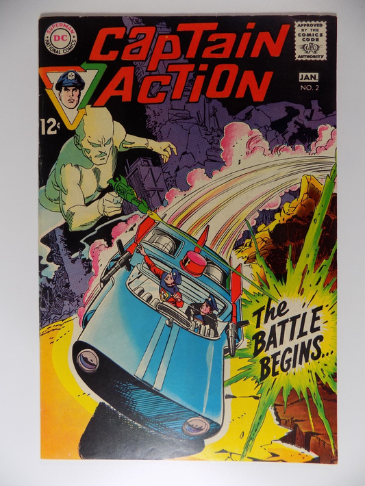 Captain Action #2 DC Comic January 1969 Fine/Very Fine
