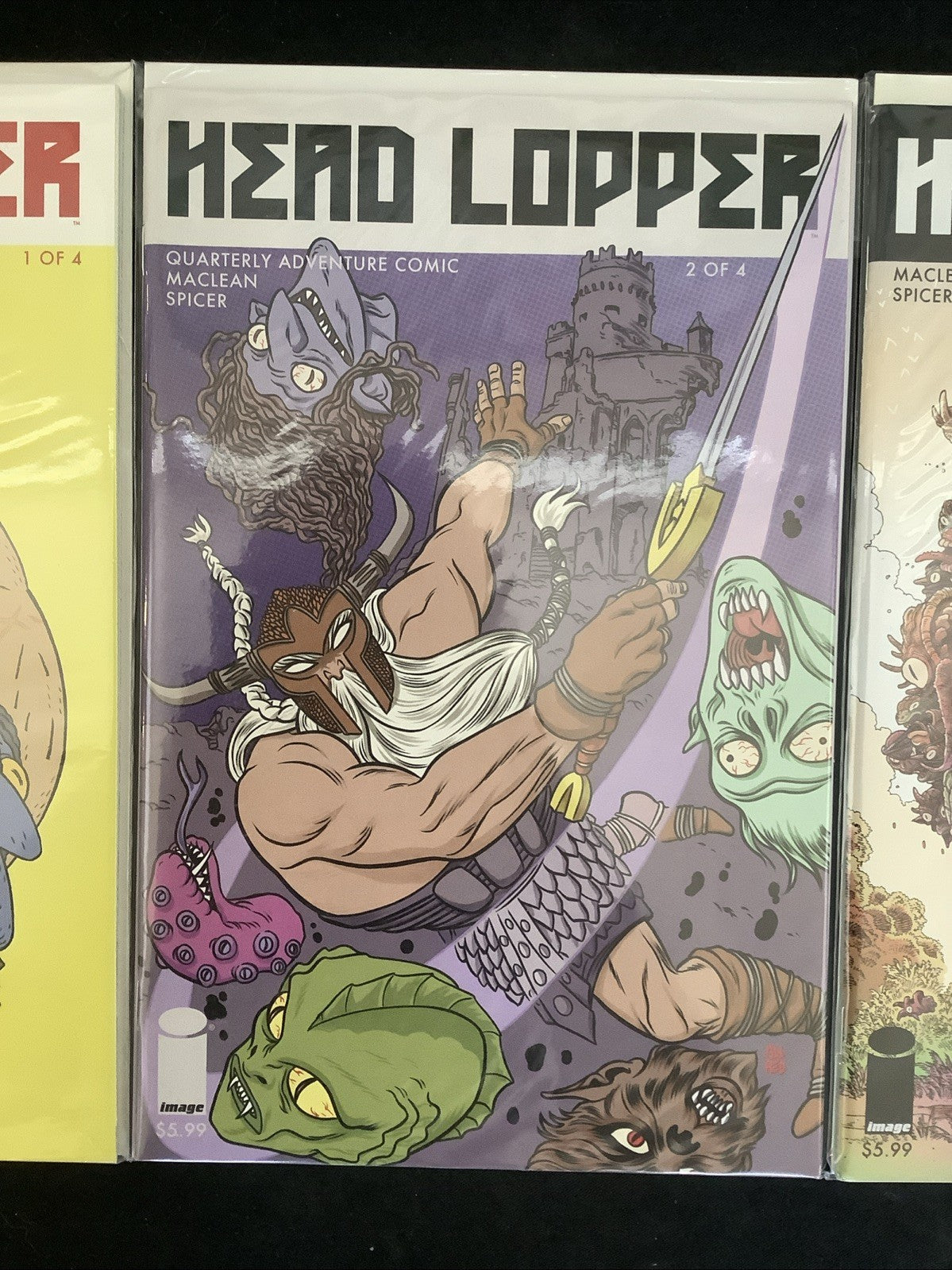 Head Lopper #1-4 Complete Comic Set, Image Comics, Andrew Maclean, 2015