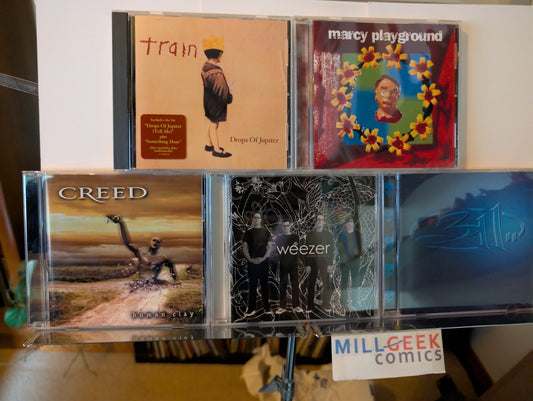 Alternative Rock Music 5 CD Lot (Train, Marcy Playground, Creed, Weezer, 311)-JD