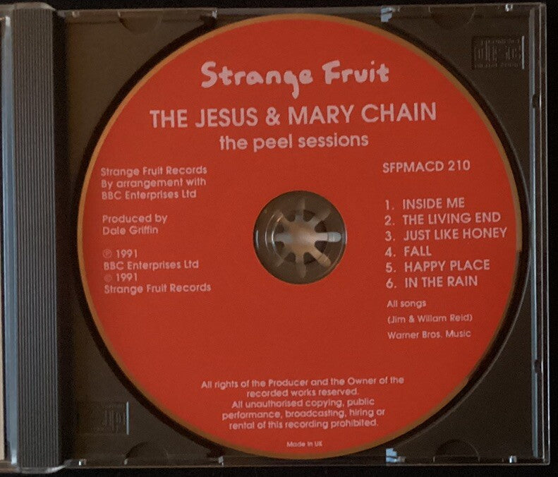 Jesus & Mary Chain - The Peel Sessions (CD, UK Import, Like New) -JD