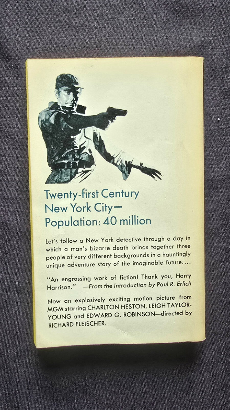 SOYLENT GREEN (MAKE ROOM ! MAKE ROOM !) Heston Classic! Paperback (1967 PC) -JD