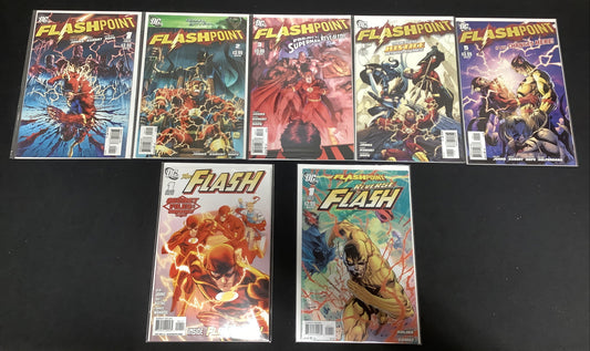Flashpoint Comic Bundle: Flashpoint 1-5, Reverse-Flash 1, Secret Files: Flash 1