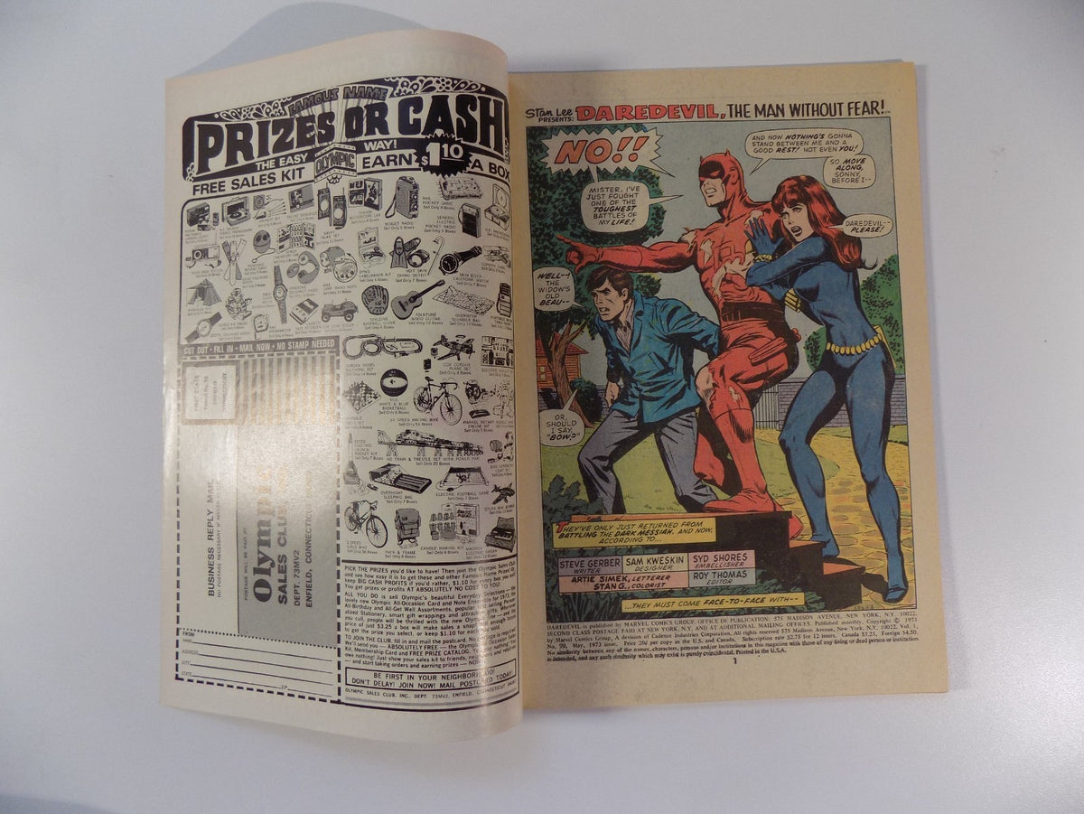 Daredevil #99 Marvel Comic May 1973 Very Fine-