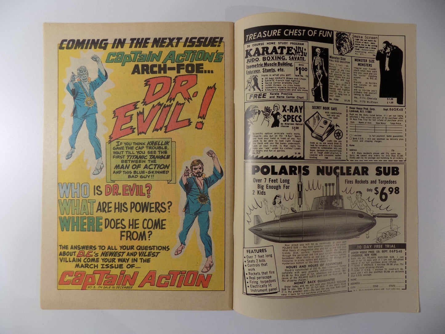 Captain Action #2 DC Comic January 1969 Fine/Very Fine