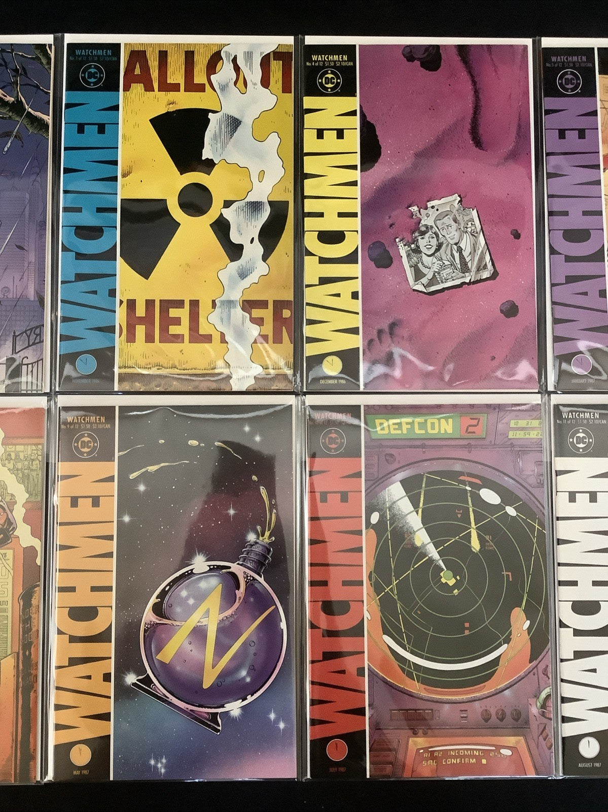 Watchmen #1-12 Complete Comic Set, DC Comics, Alan Moore/Dave Gibbons, 1986