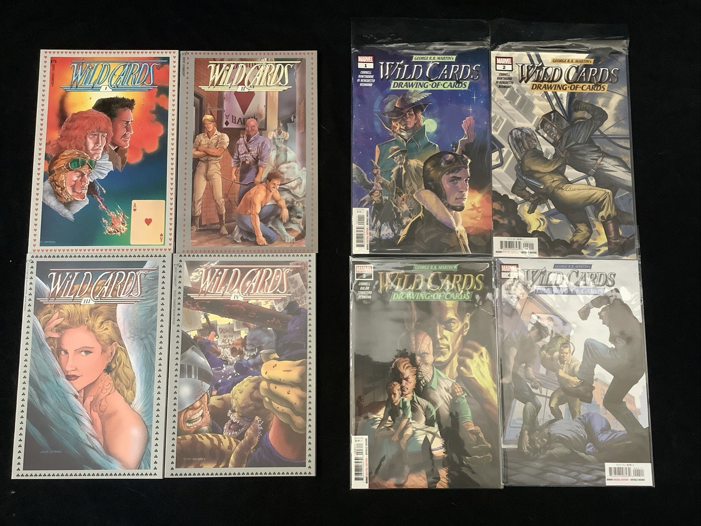 Wild Cards Comic Bundle: Vol. 1 #1-4, Drawing Of Cards #1-4, George R.R. Martin