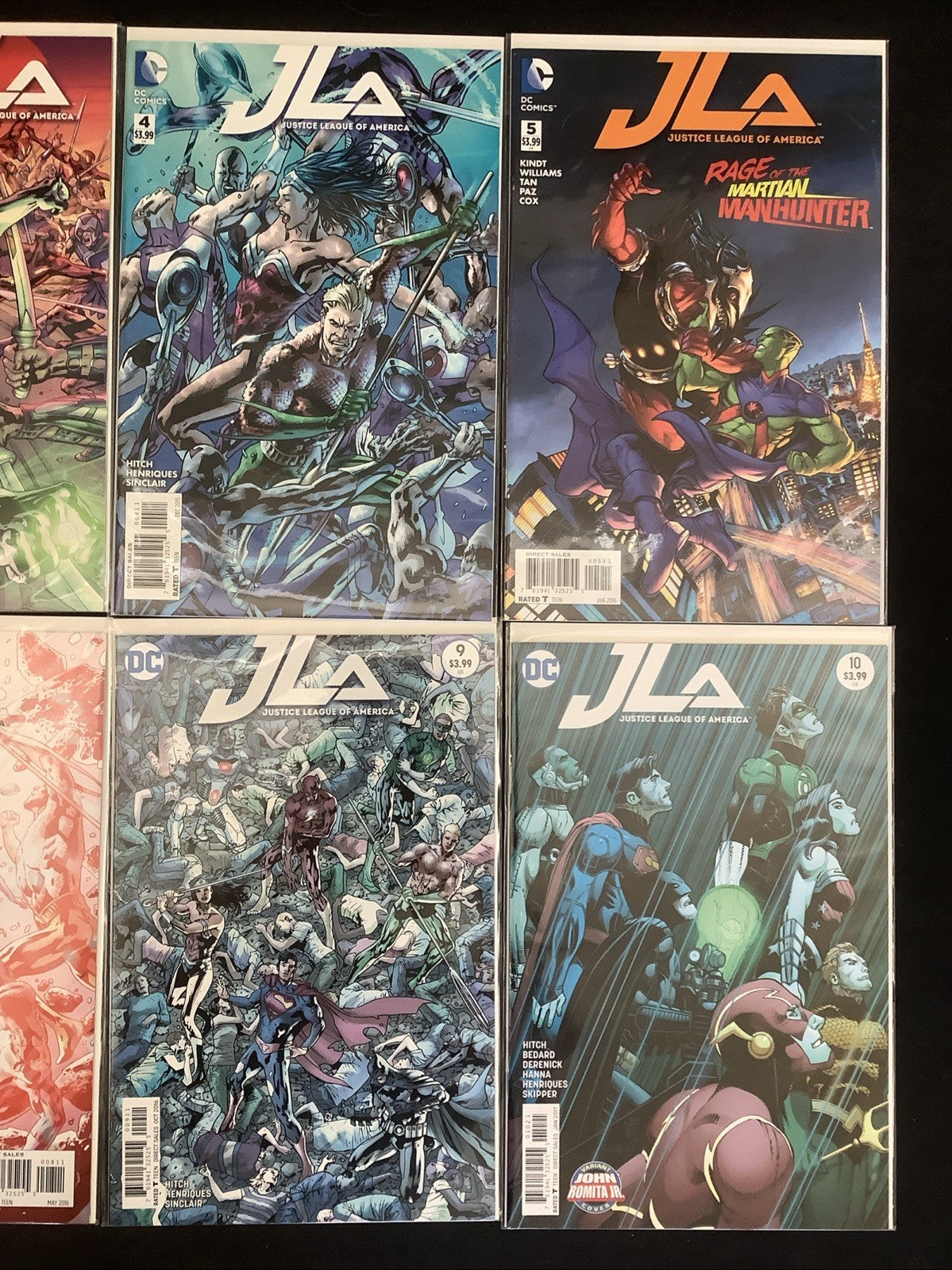 Justice League of America #1-10 Complete Comic Set, DC Comics, Bryan Hitch