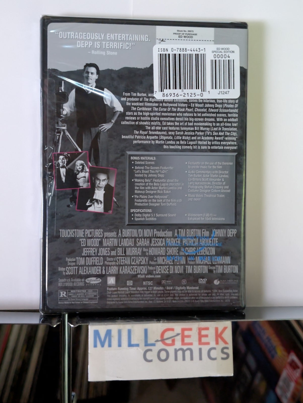 Ed Wood - Special Edition, Johnny Depp (DVD 1994) -JD