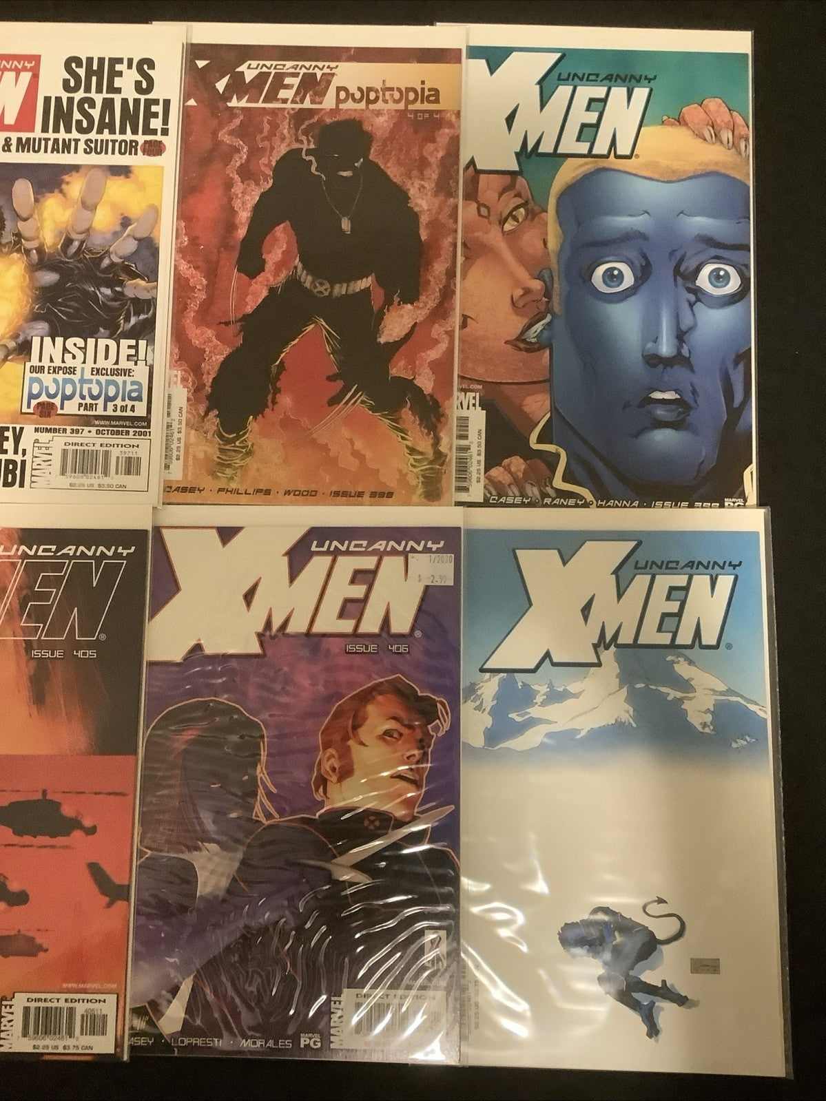 Uncanny X-Men #392-407 Comic Lot, Marvel Comics, Joe Casey, 1st App X-Corp