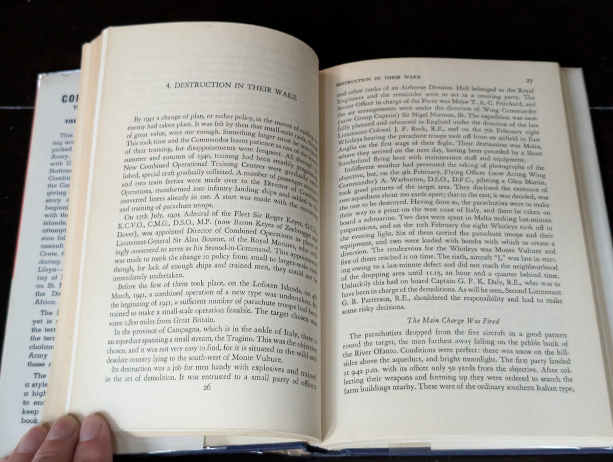 Combined Operations: The Official Story of the Commandos 1st Edition 1943 HC -JD