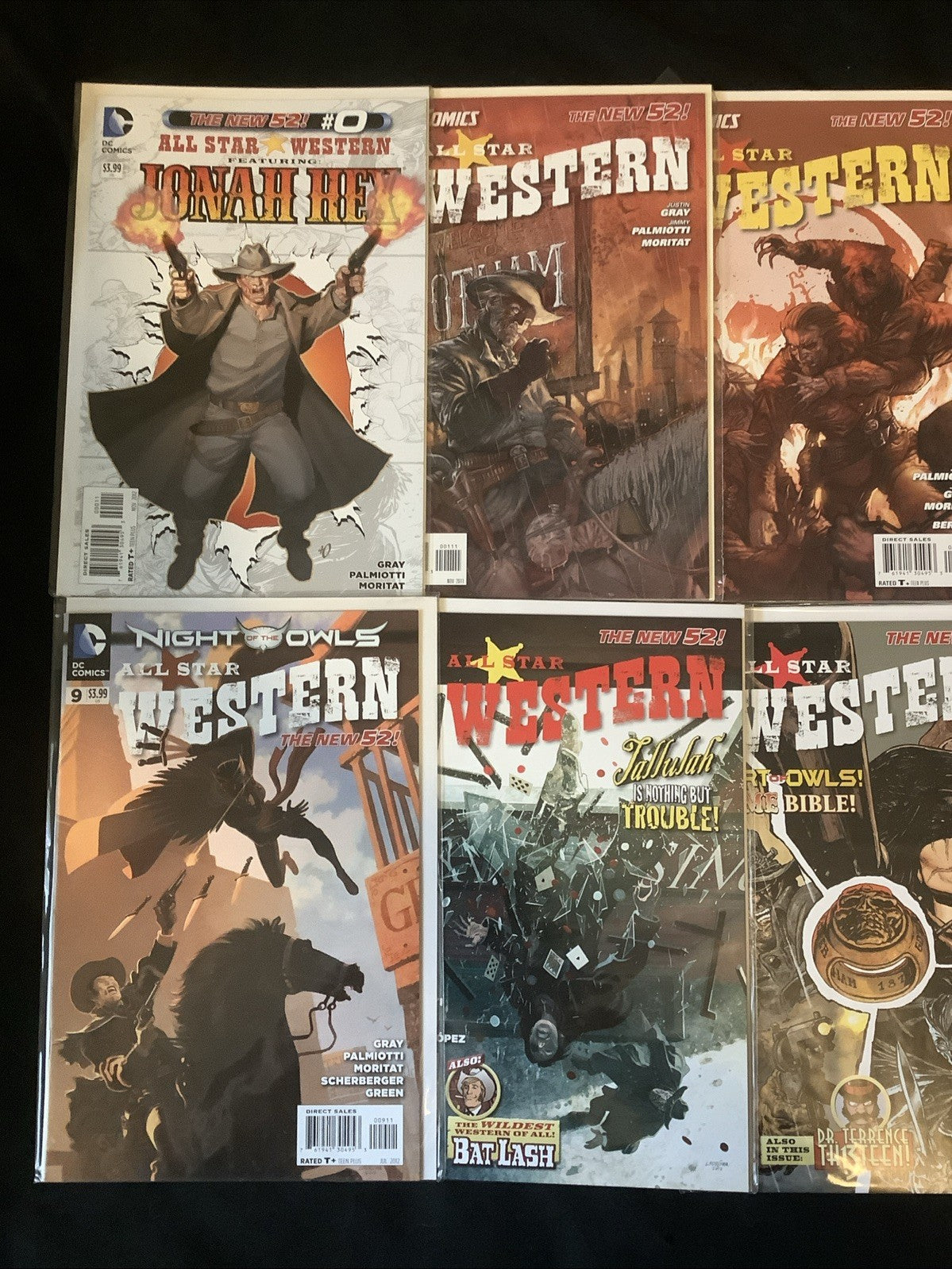 All Star Western #0-16 Comic Lot, DC Comics, Justin Gray/Jimmy Palmiotti, 2011