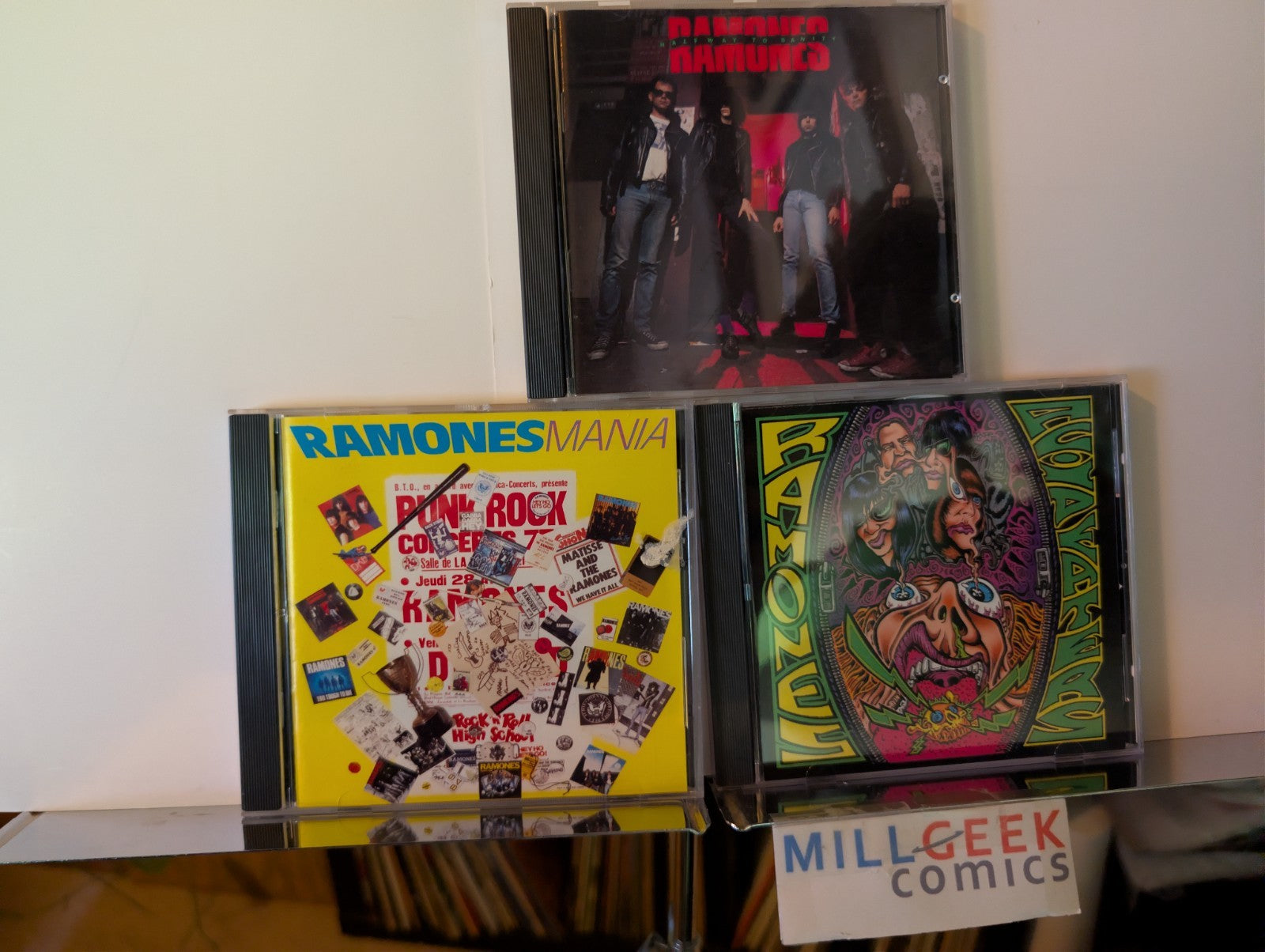 Ramones, 3 CD Lot (Halfway to Sanity, Mania, Acid Eaters) -JD