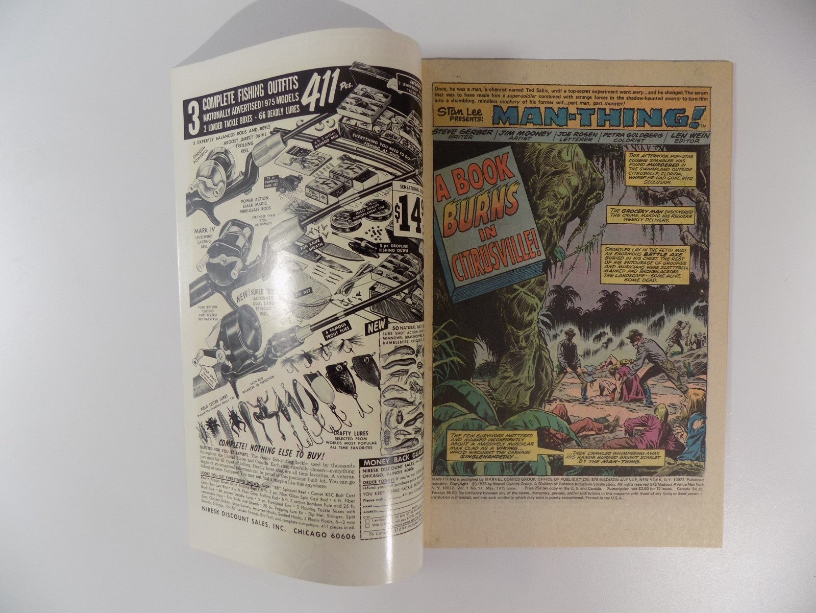 Man-Thing #17 Marvel Comic May 1975 Very Fine/Near Mint