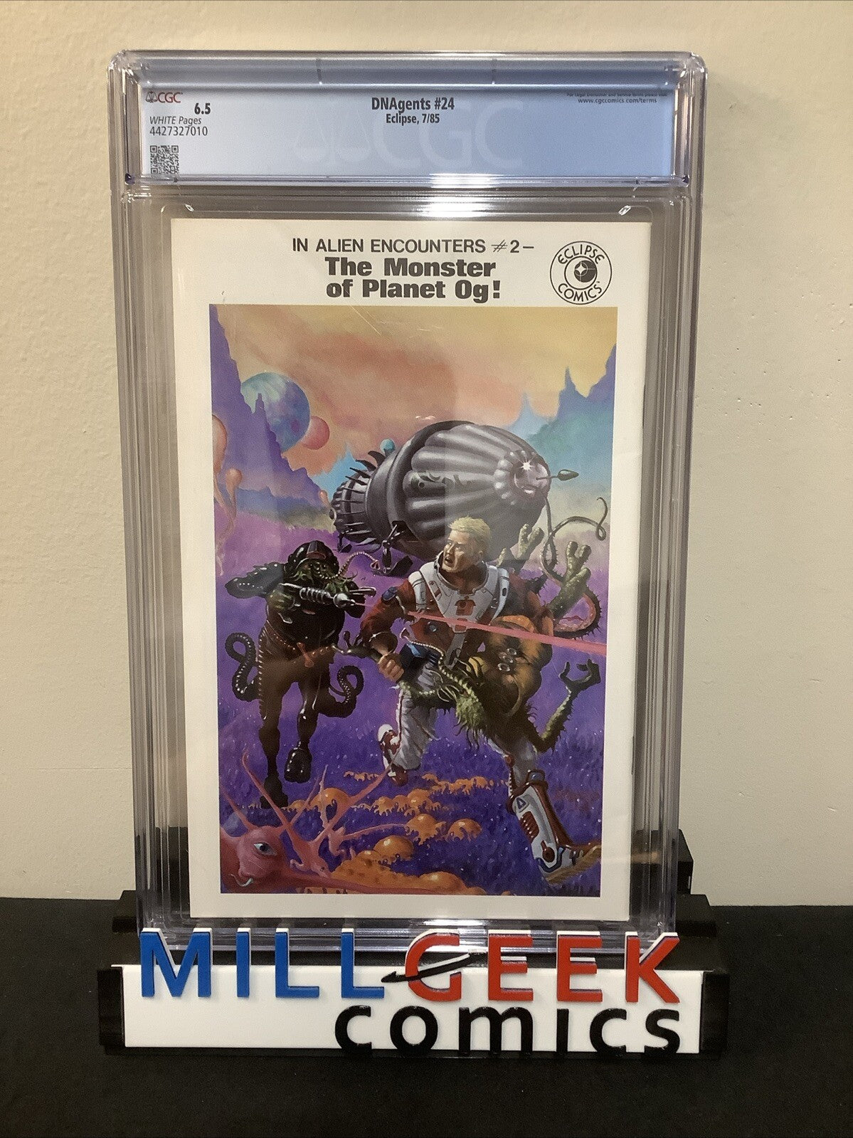 DNAgents #24 (1985) CGC Graded 6.5 (F+) White Pages, DAVE STEVENS Cover