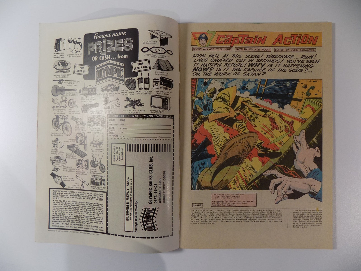 Captain Action #5 DC Comic july 1969 Fine+