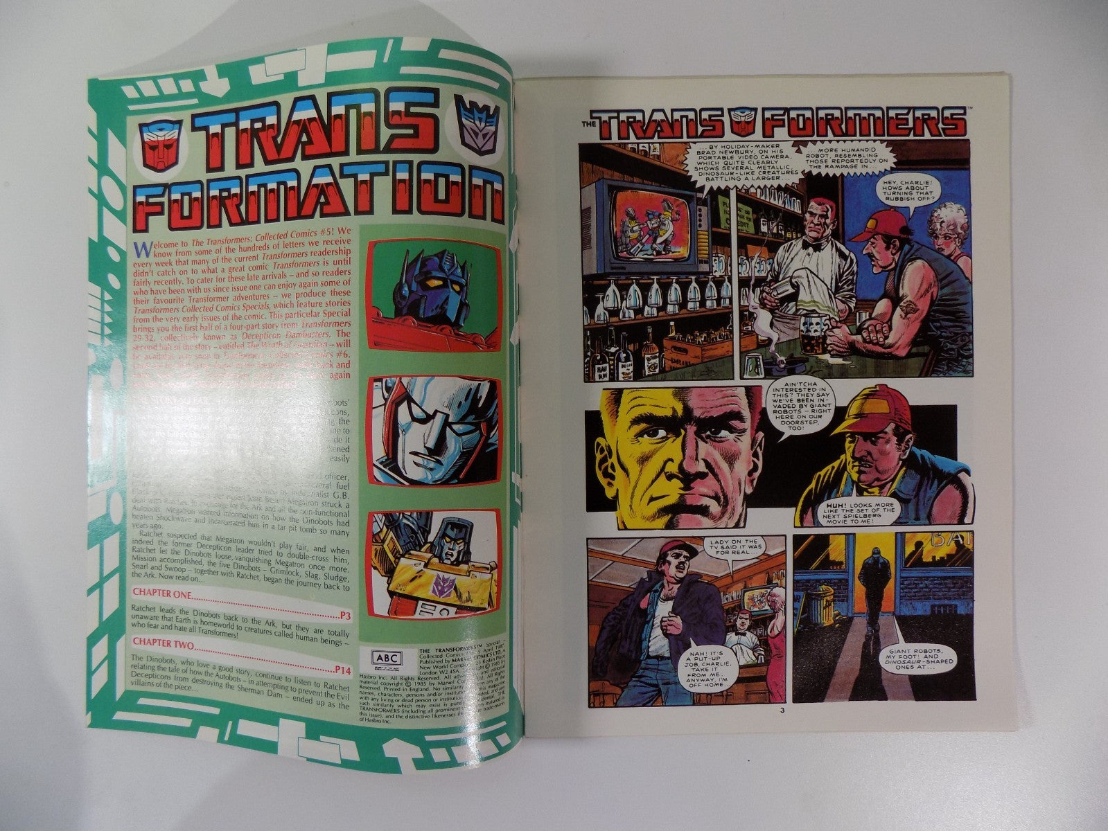 Transformers Spring Special - Marvel UK Comic Magazine 1987 Near Mint-