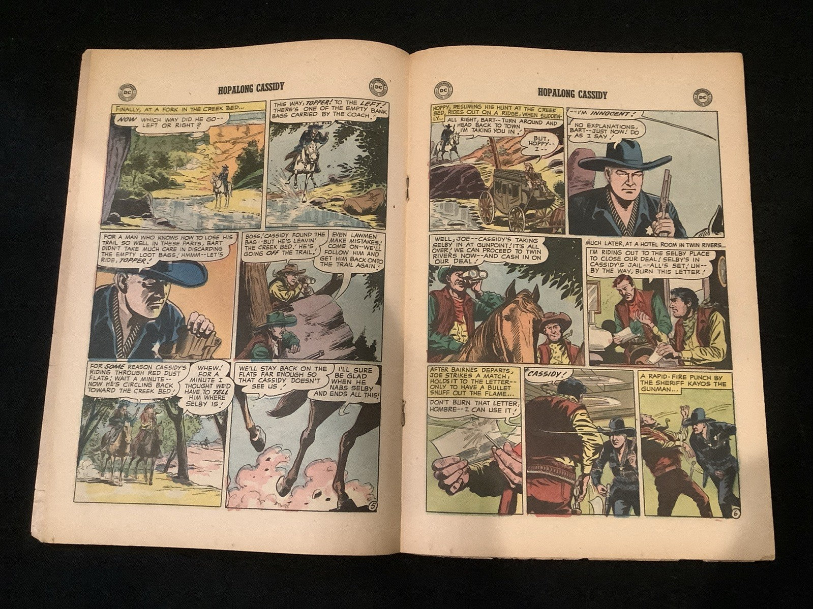 Hopalong Cassidy #122 (March 1957) F- (5.5) William Boyd, Rocking Horse Bandits