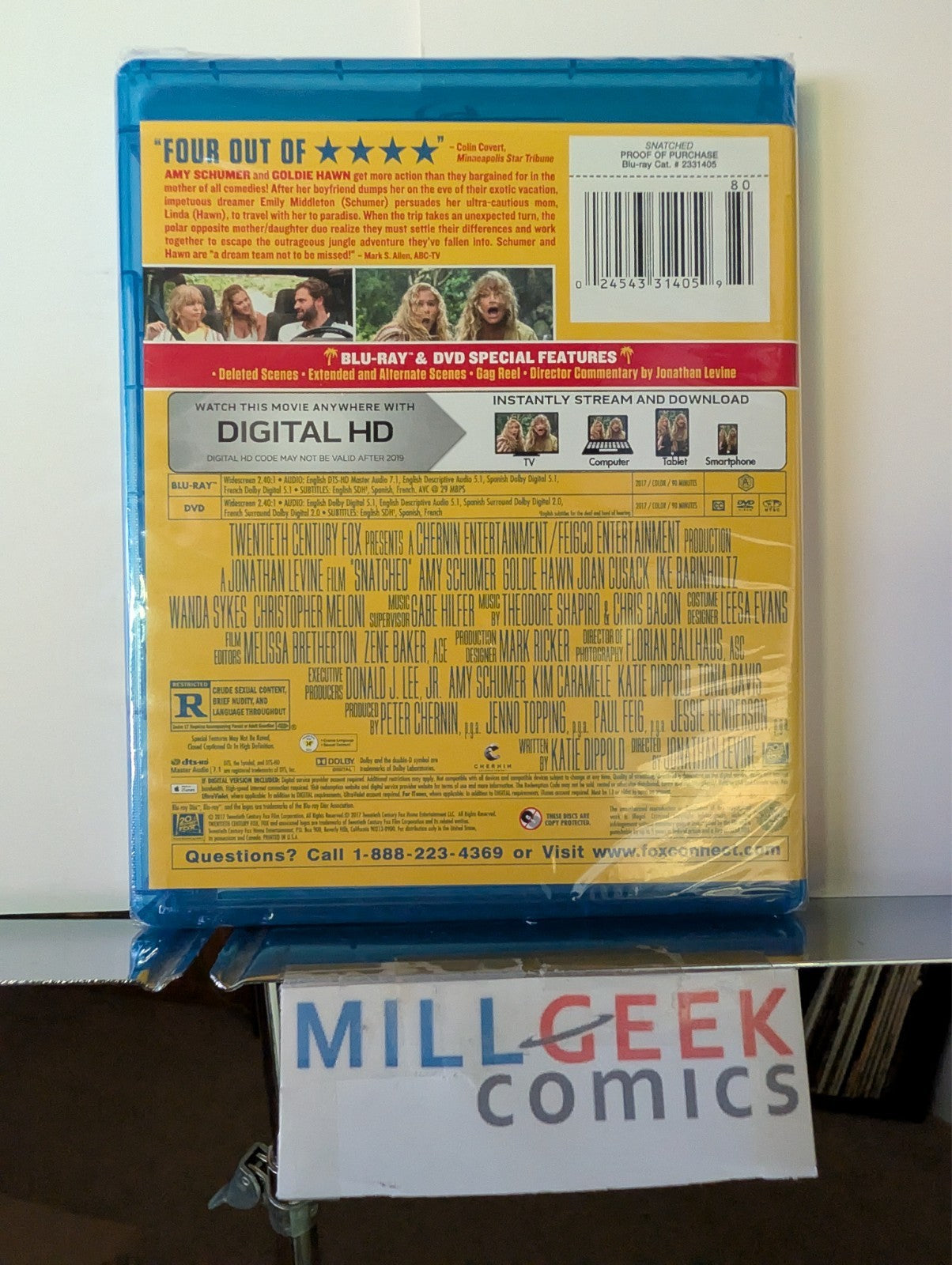 Trainwreck / The House Bunny / Snatched, 3 Comedy Movie Set (Blu-ray) -JD
