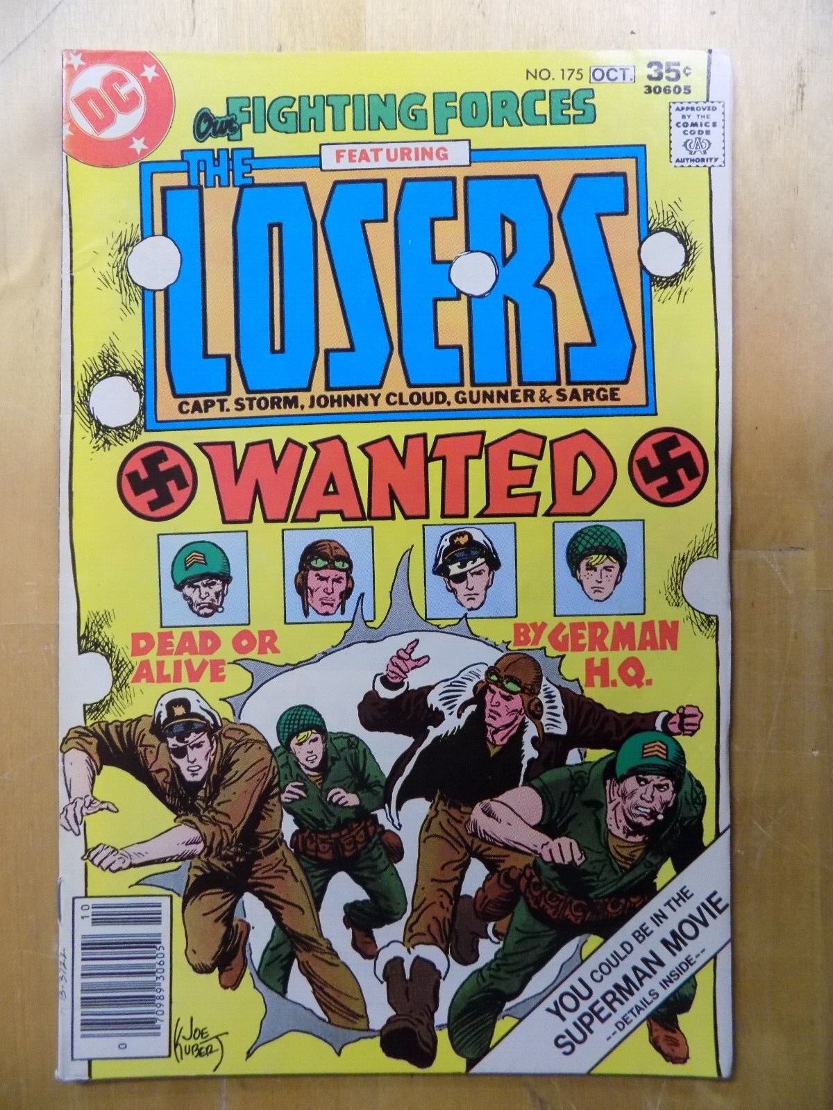 Our Fighting Forces featuring The Losers #175-181 Joe Kubert