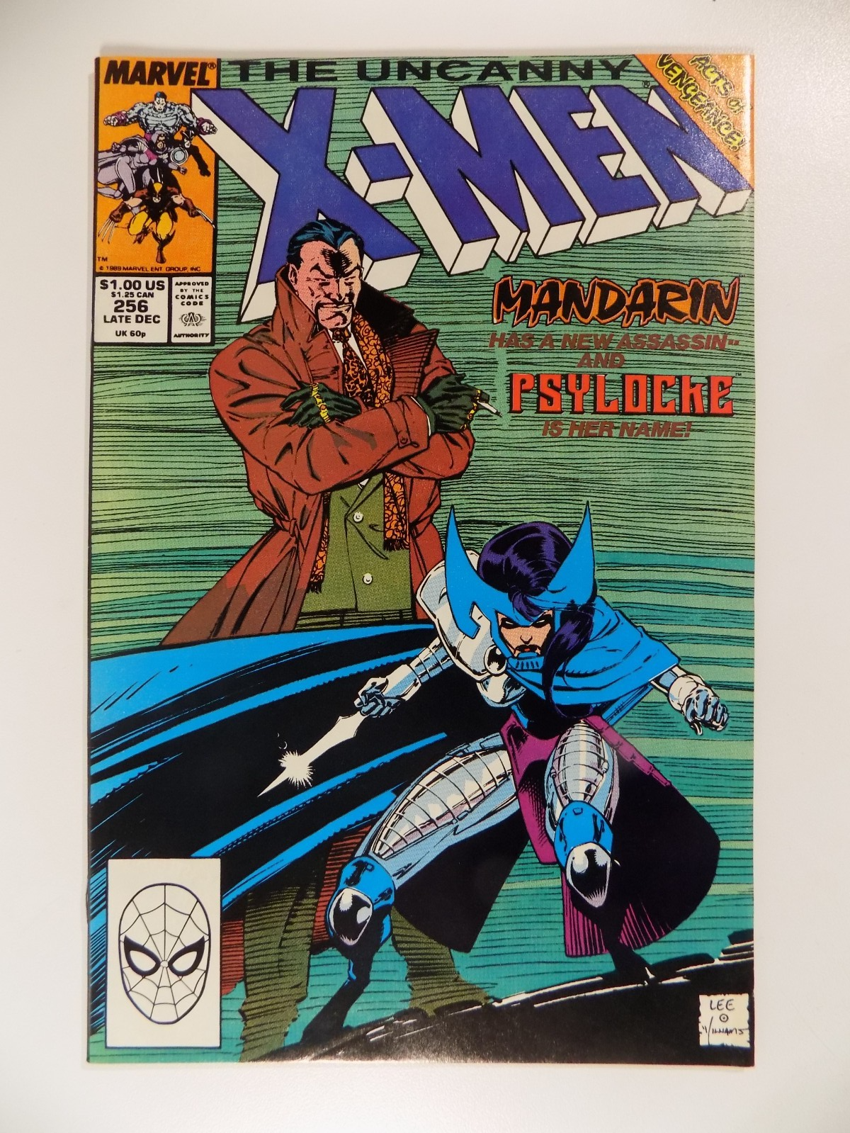 Uncanny X-Men #256 Marvel Comic December 1989 Very Fine+