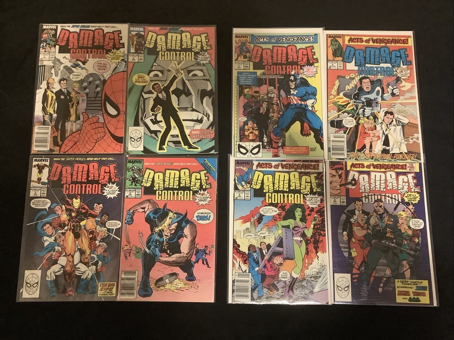 Damage Control Comic Bundle: Vol.1 #1-4, Vol.2 #1-4, Complete, 8 Books Total