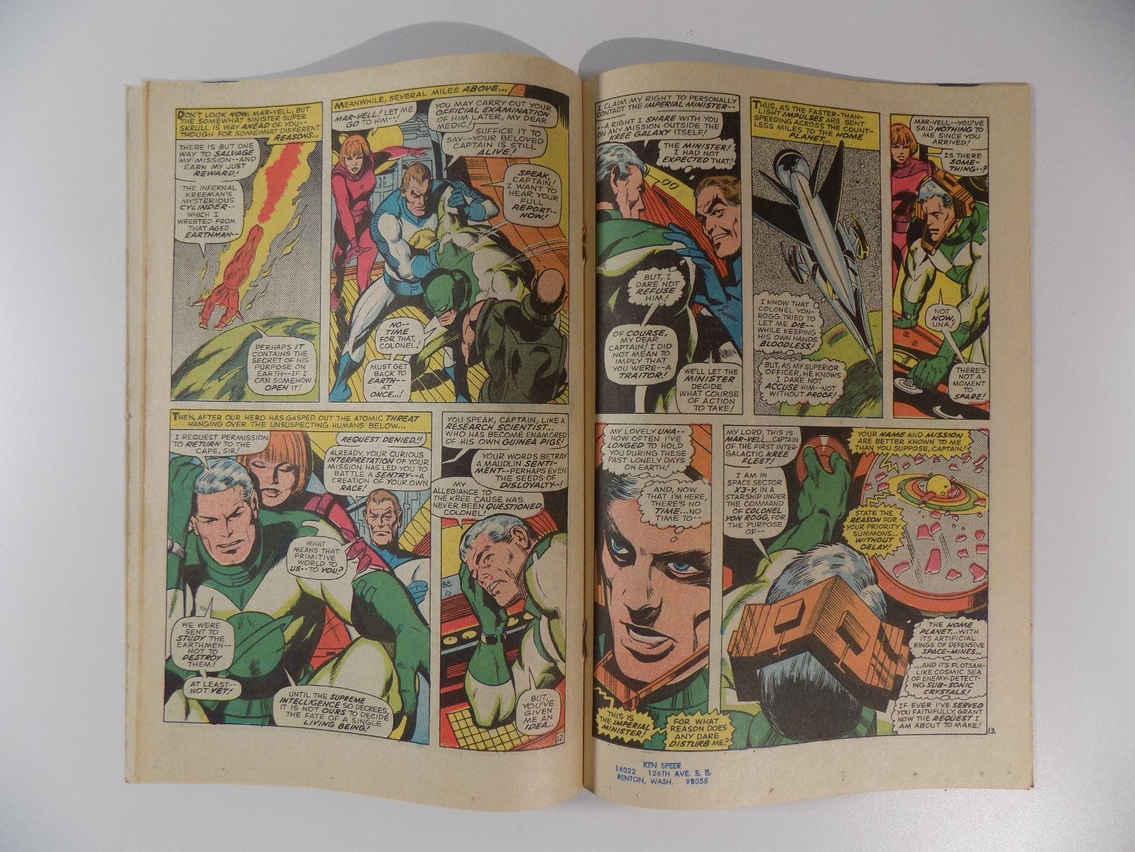 Captain Marvel #3 Marvel Comic July 1968 Very Fine-