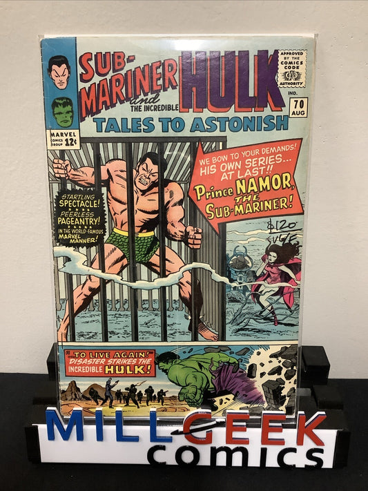 Tales to Astonish #70 (1965) VG/F (5.0) Stan Lee/jack Kirby, Subscription Crease