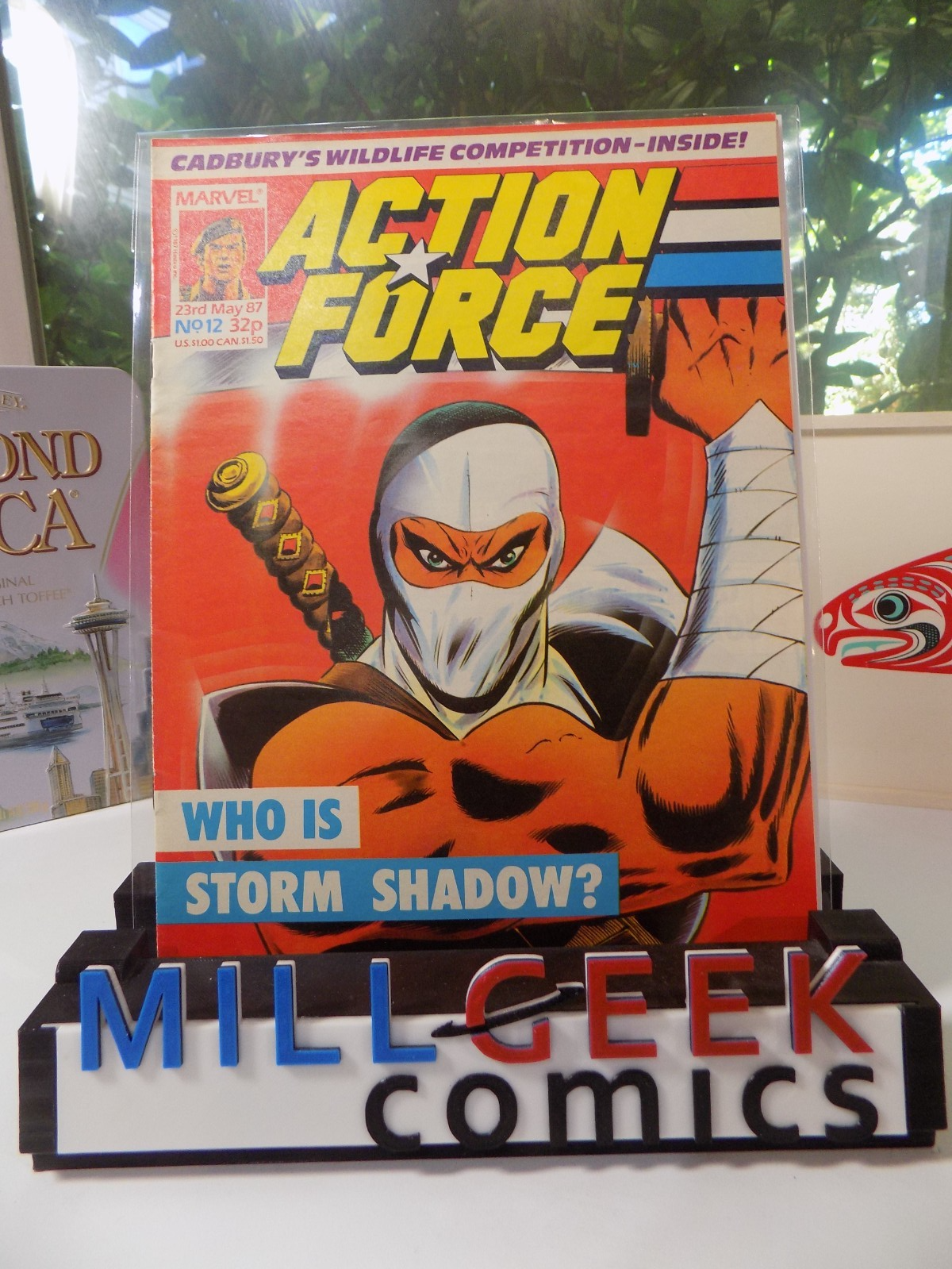 Action Force #12 Marvel UK Comic GI Joe Storm Shadow! May 23rd 1987 VF Very Fine
