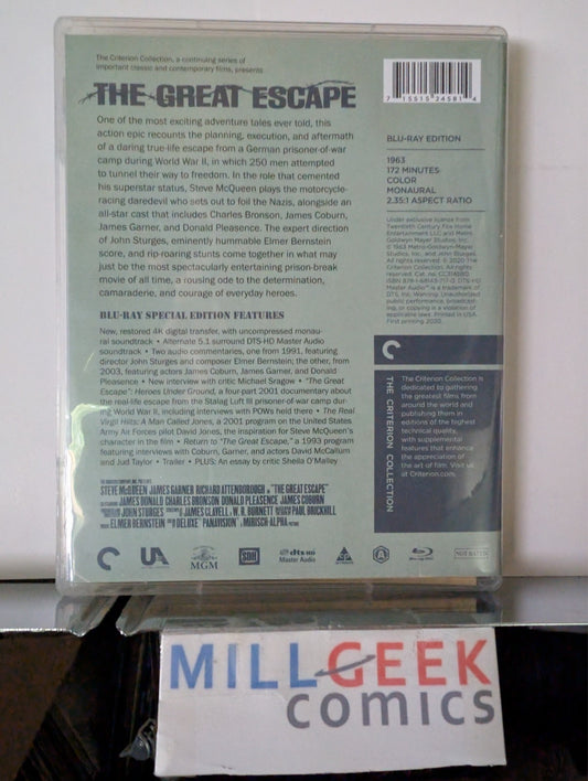 The Great Escape, Criterion Collection (Blu-Ray) Like New -JD