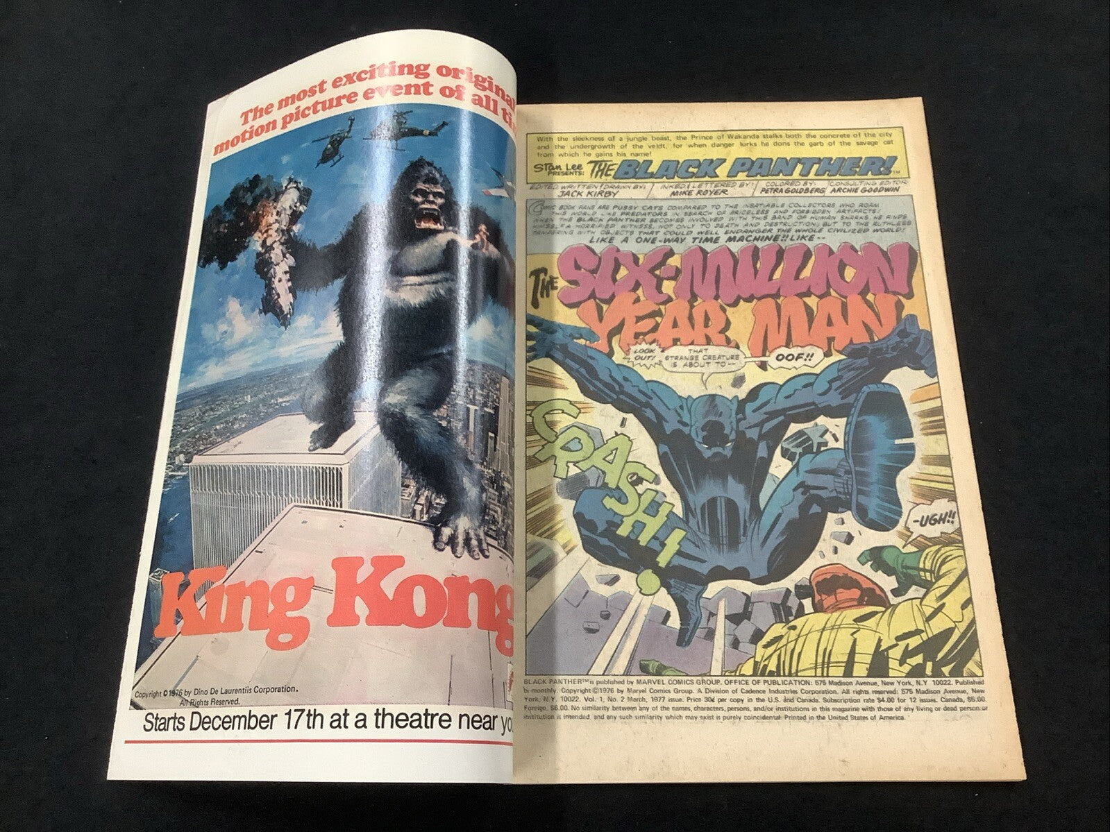 Black Panther #2 (Marvel Comics March 1977) VF- (7.5) Newsstand, Jack Kirby