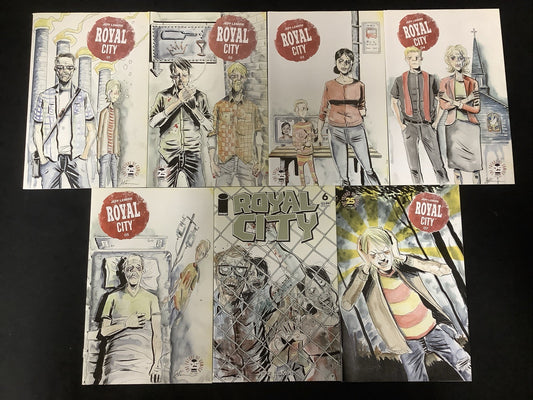 Royal City #1-7 Comic Lot, Image Comics, Walking Dead Variant, Jeff Lemire, 2017