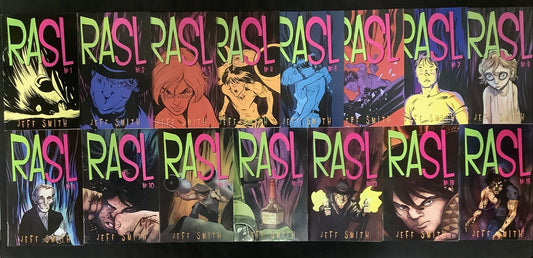 Rasl # 1-15 Complete Comic Set, Cartoon Books Publishing, Jeff Smith, Reader Set